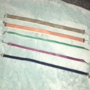 Velvet choker set